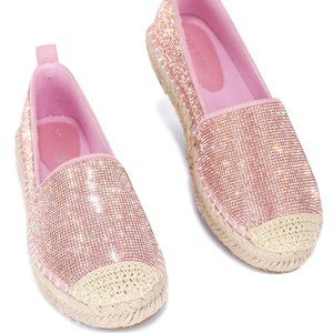 Rhinestone Espadrille Flats